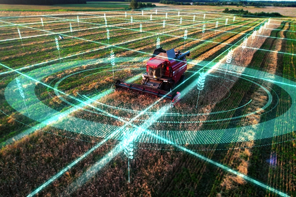 Agricultural autonomous combine harvester